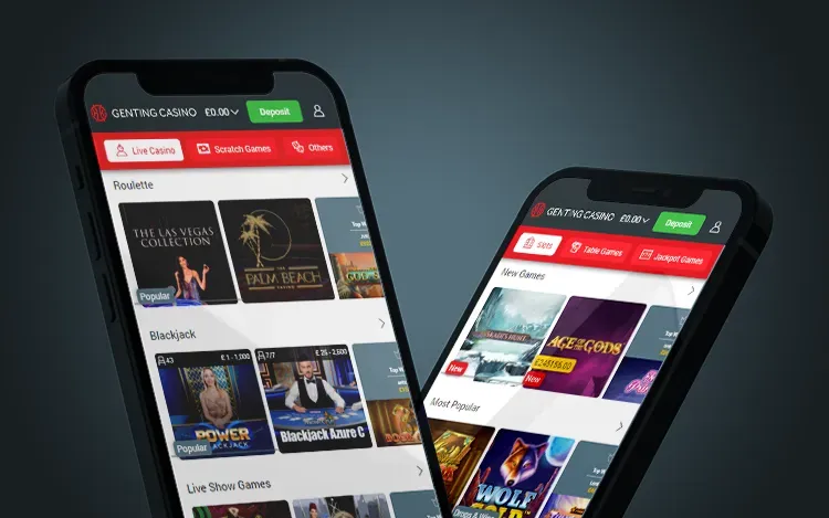 Genting app launched on mobile phone.