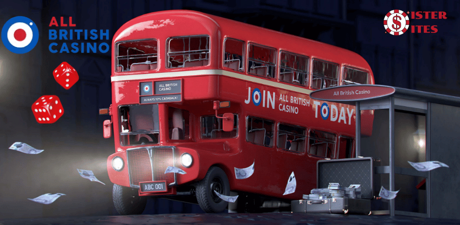 All British Casino image with red bus