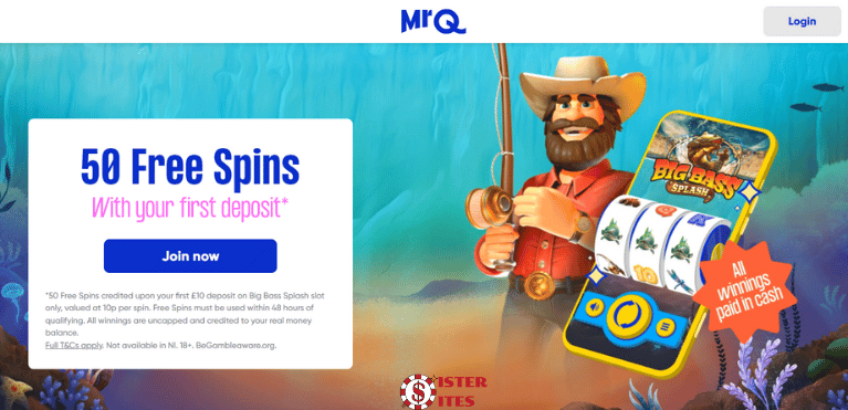 MrQ casino website image